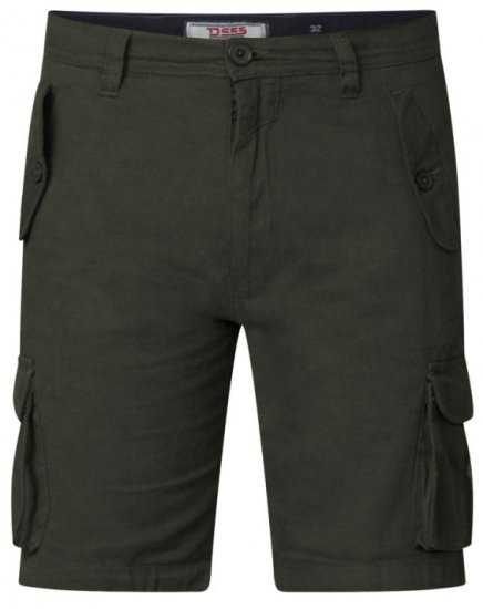 D555 Larry Cargo Shorts Khaki - Shorts - Shorts hommes grande taille