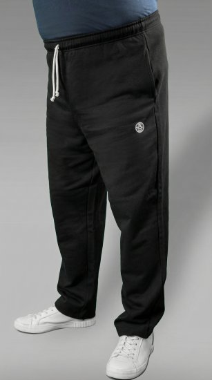 20 Nodi Ponente Long Leg Sports Pants in Combed Fleece Cotton Black - Pantalons/shorts de survêtement - Survêtement/jogging grandes tailles