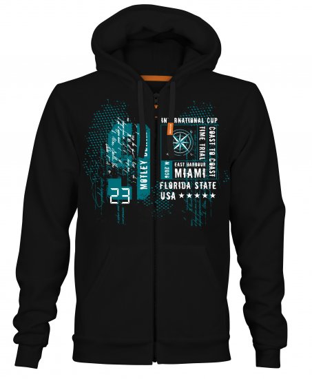 Motley Denim Reading Hoodie Black - Sweatshirts & hoodies - Sweatshirts/Hoodies grande taille homme