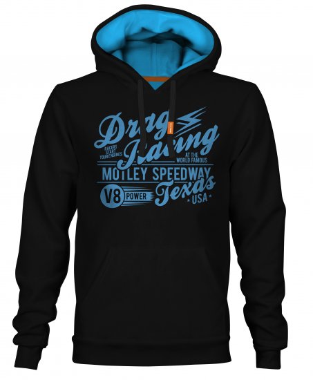 Motley Denim Ripley Hoodie Black - Sweatshirts & hoodies - Sweatshirts/Hoodies grande taille homme