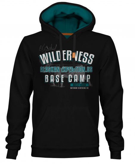 Motley Denim Romford Hoodie Black - Sweatshirts & hoodies - Sweatshirts/Hoodies grande taille homme