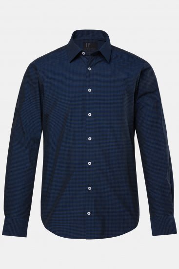 JP1880 Shirt Long Sleeve Kent Collar Navy - Chemises - Chemises Grandes Tailles Hommes