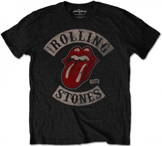 Rolling Stones 1978 Tour T-shirt Black - T-shirts - T-shirts Homme Grande Taille