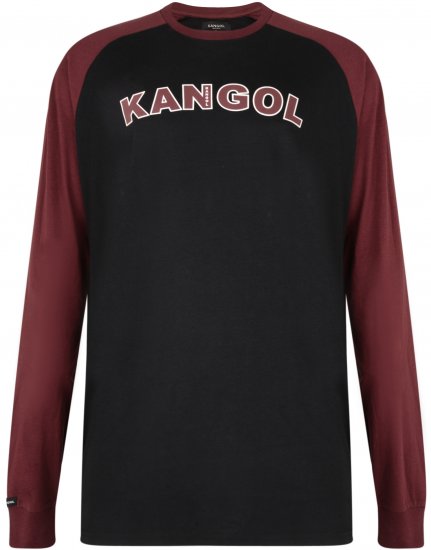 Kangol Rufio Long Sleeve T-shirt Black - T-shirts - T-shirts Homme Grande Taille