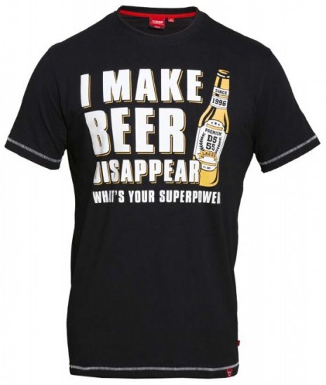 D555 Seattle T-shirt Black - T-shirts - T-shirts Homme Grande Taille