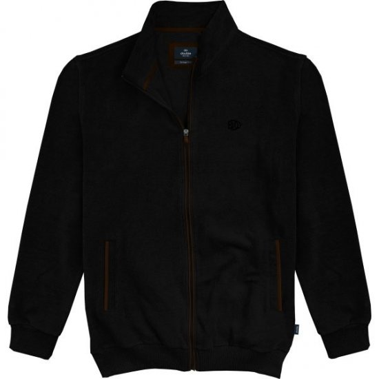 Double Outfitters SEL-1168 Veste sweat zippée Noir - Sweatshirts & hoodies - Sweatshirts/Hoodies grande taille homme