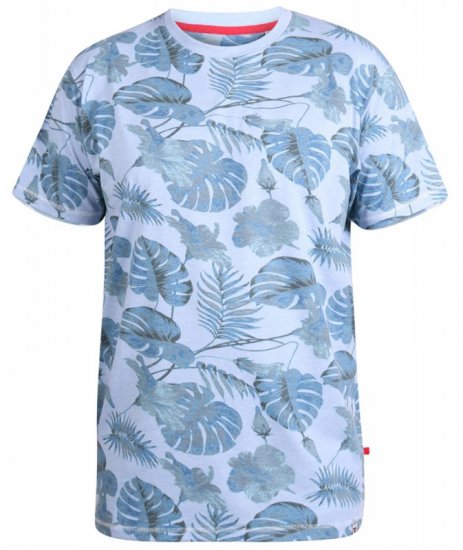 D555 Seymour T-shirt Blue - T-shirts - T-shirts Homme Grande Taille