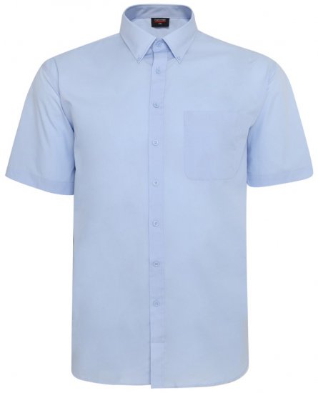 Espionage SH149 Chemise à Manches Courtes Bleue - Chemises - Chemises Grandes Tailles Hommes