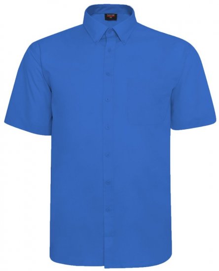Espionage SH149 chemise manches courtes bleue - Chemises - Chemises Grandes Tailles Hommes