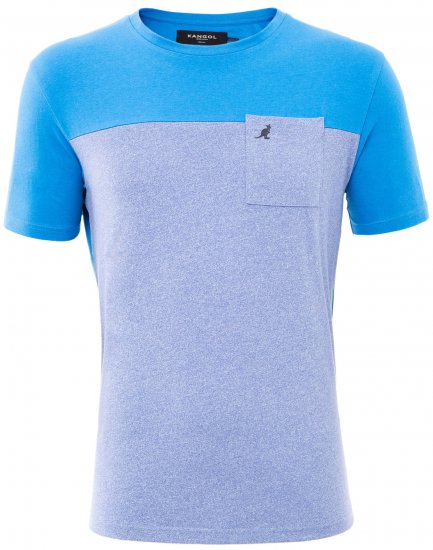 Kangol Sherwin T-shirt Blue - T-shirts - T-shirts Homme Grande Taille
