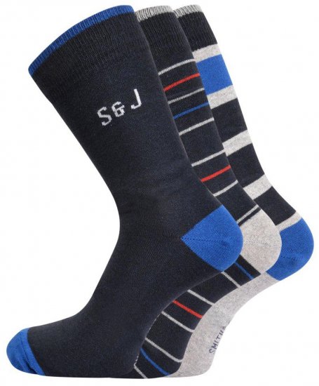 Smith & Jones Sires 3-pack Socks (46-49) - Sous-vêtements & bain - Sous-vêtements Grande Taille