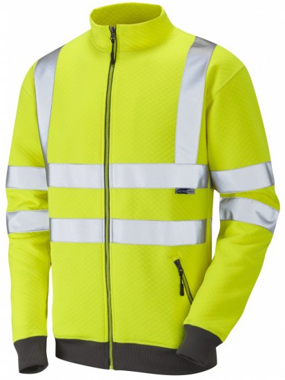 Leo Libbaton Track Top Hi-Vis Yellow - Vêtements de travail - Vêtements de travail grandes tailles