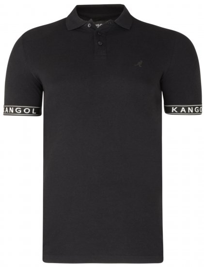 Kangol Steep Polo Black - Polos - Polos homme grande taille