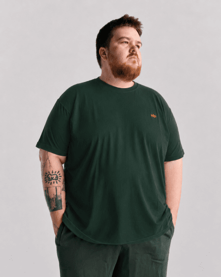 Motley Denim Stockholm T-shirt Racing Green - T-shirts - T-shirts Homme Grande Taille