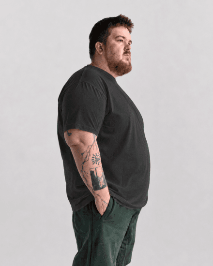 Motley Denim Stockholm T-shirt Charcoal - T-shirts - T-shirts Homme Grande Taille