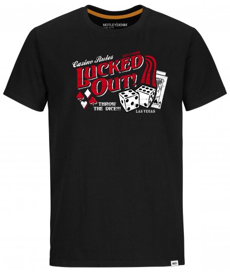 Motley Denim Stoke T-Shirt Black - T-shirts - T-shirts Homme Grande Taille