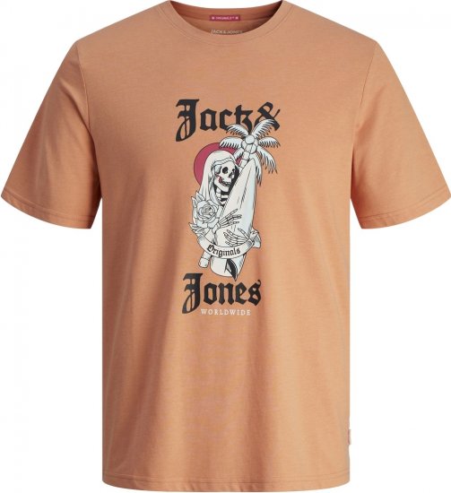Jack & Jones JORCOCONUT T-shirt Canyon Sunset - T-shirts - T-shirts Homme Grande Taille