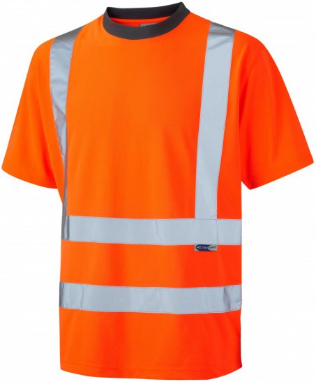 Leo Braunton Coolviz T-shirt Hi-Vis Orange - Vêtements de travail - Vêtements de travail grandes tailles