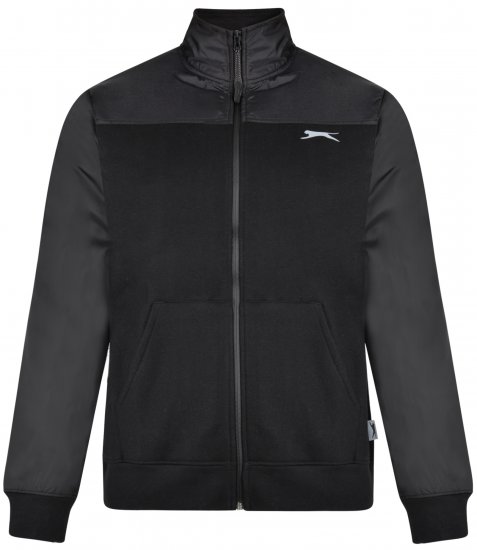 Slazenger Tatum Funnel Neck Black - Sweatshirts & hoodies - Sweatshirts/Hoodies grande taille homme