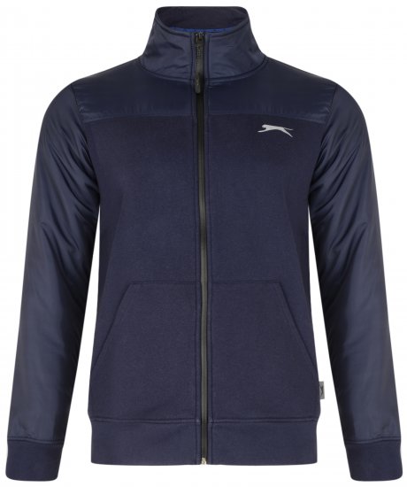Slazenger Tatum Funnel Neck Navy - Sweatshirts & hoodies - Sweatshirts/Hoodies grande taille homme