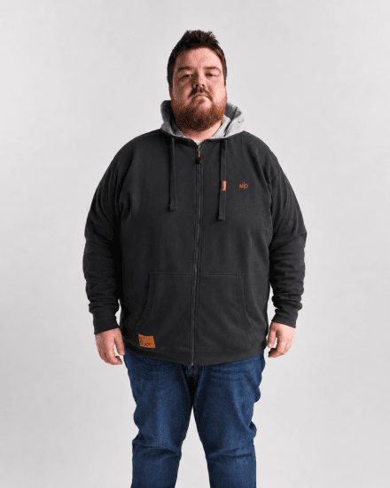 Motley Denim Copenhagen Hoodie Charcoal - Sweatshirts & hoodies - Sweatshirts/Hoodies grande taille homme