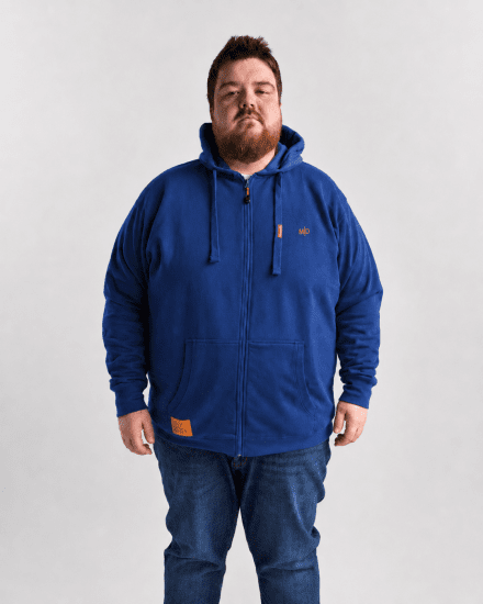 Motley Denim Copenhagen Hoodie Royal Blue - Sweatshirts & hoodies - Sweatshirts/Hoodies grande taille homme