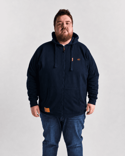 Motley Denim Copenhagen Hoodie Navy - Sweatshirts & hoodies - Sweatshirts/Hoodies grande taille homme