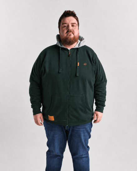 Motley Denim Copenhagen Hoodie Racing Green - Sweatshirts & hoodies - Sweatshirts/Hoodies grande taille homme