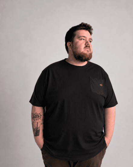 Motley Denim Milan T-shirt Noir - T-shirts - T-shirts Homme Grande Taille