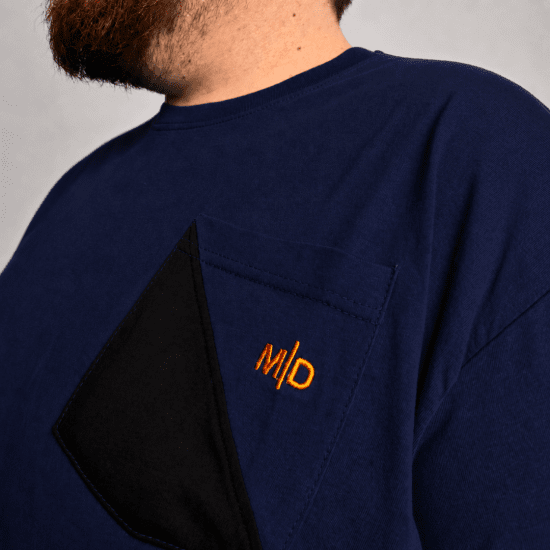 Motley Denim Milan T-shirt Bleu marine - T-shirts - T-shirts Homme Grande Taille