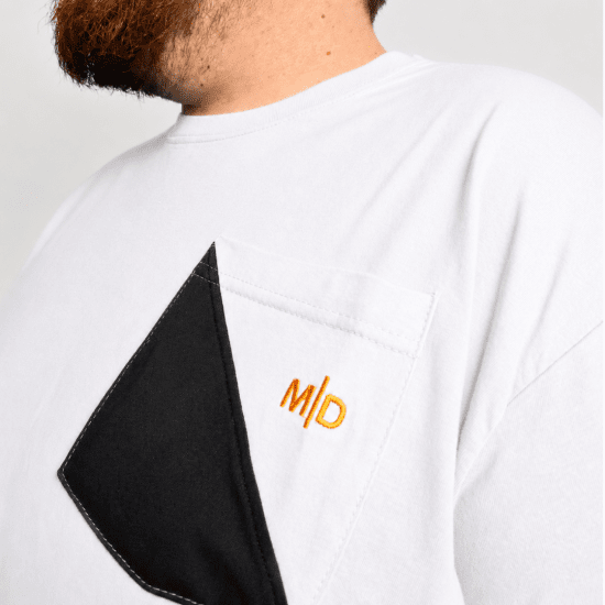 Motley Denim Milan T-shirt Blanc - T-shirts - T-shirts Homme Grande Taille