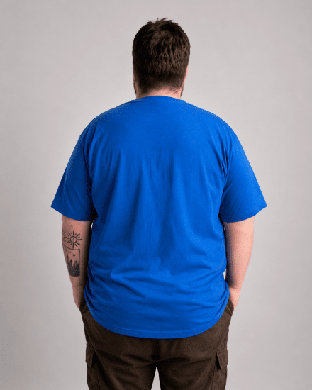 Motley Denim Milan T-shirt Bleu roi - T-shirts - T-shirts Homme Grande Taille