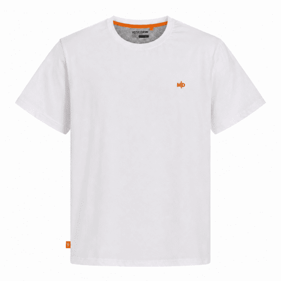 Motley Denim Stockholm T-shirt White - T-shirts - T-shirts Homme Grande Taille