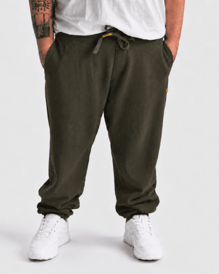 Motley Denim Berlin Sweatpants Dark Khaki - Pantalons/shorts de survêtement - Survêtement/jogging grandes tailles