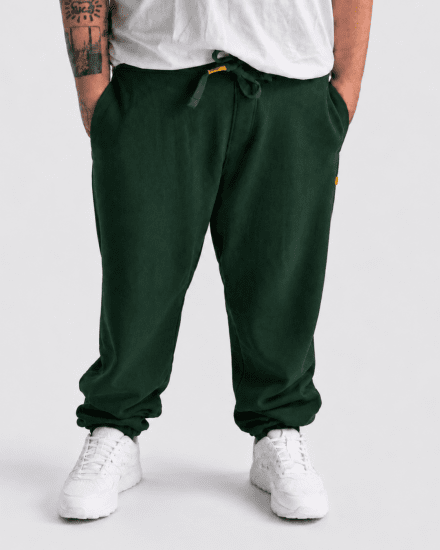 Motley Denim Berlin Sweatpants Racing Green - Pantalons/shorts de survêtement - Survêtement/jogging grandes tailles