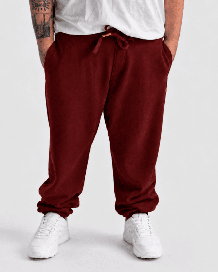 Motley Denim Berlin Sweatpants Red - Pantalons/shorts de survêtement - Survêtement/jogging grandes tailles