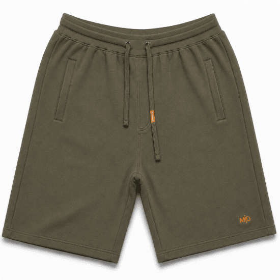Motley Denim Paris Sweatshorts Dark Khaki - Pantalons/shorts de survêtement - Survêtement/jogging grandes tailles