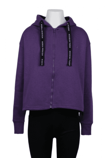 Nora Mikken GERTRUD Cropped Hoodie Purple - VÊTEMENTS FEMME XS-XXL - 