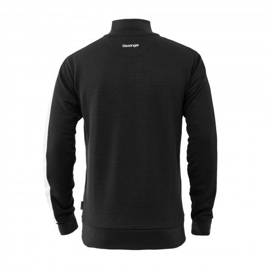 Slazenger Vince track Jacket Black - Sweatshirts & hoodies - Sweatshirts/Hoodies grande taille homme