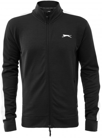 Slazenger Vince track Jacket Black - Sweatshirts & hoodies - Sweatshirts/Hoodies grande taille homme