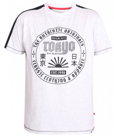 D555 Walton T-shirt White - T-shirts - T-shirts Homme Grande Taille