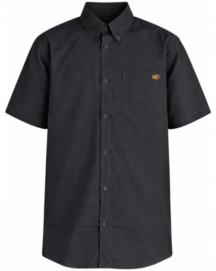 Motley Denim Zagreb Chemise manches courtes Anthracite - Chemises - Chemises Grandes Tailles Hommes