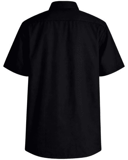 Motley Denim Zagreb Chemise manches courtes Noir - Chemises - Chemises Grandes Tailles Hommes