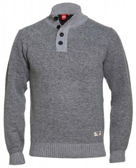 D555 Zane Sweater Grey - Sweatshirts & hoodies - Sweatshirts/Hoodies grande taille homme